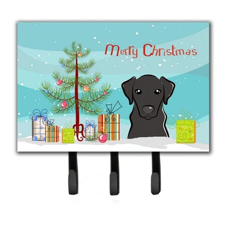 Jensendistributionservices Christmas Tree & Black Labrador Leash or Key Holder MI1725123